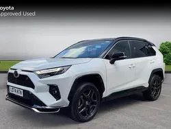 White/black New 2025 Toyota RAV4 Hybrid Sport SUV | £41,623 (Good price)