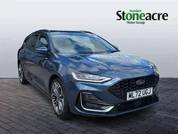 Blue Used 2022 Ford Focus ST-Line Estate | £19,495 (A bit pricey)