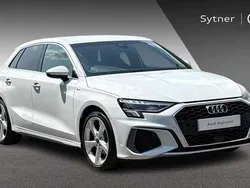 White Used 2023 Audi A3 S-Line Hatchback | £23,000 (Fair price)