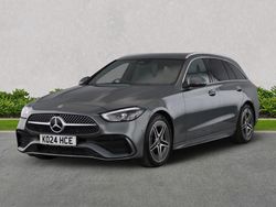 Grey Used 2024 Mercedes C200 AMG line Estate | £29,199 (Expensive)