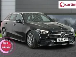 Black Used 2022 Mercedes C200 AMG line Estate | £26,345 (Super price)