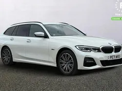 White Used 2021 BMW 330e Performance Estate | £23,799 (Fair price)
