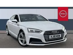 White Used 2018 Audi A5 Sportback S-Line Hatchback | £16,683