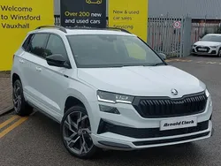 White Used 2024 Skoda Karoq SportLine SUV | £27,998 (A bit pricey)