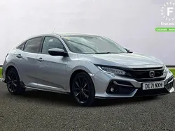 Silver Used 2021 Honda Civic Sport Hatchback | £19,099 (Fair price)