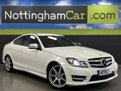 White Used 2015 Mercedes C220 Sport Edition Coupe | £10,295 (Super price)