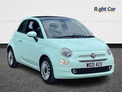 Green Used 2021 Fiat 500 Lounge Hatchback | £8,999 (Fair price)