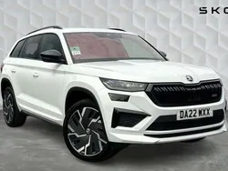 White Used 2022 Skoda Kodiaq vRS SUV | £35,000 (Fair price)