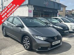 Grey Used 2015 Honda Civic SE Plus Hatchback | £6,295 (Fair price)