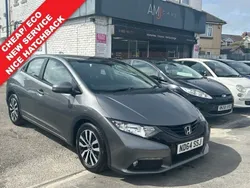 Grey Used 2015 Honda Civic SE Plus Hatchback | £6,295 (Fair price)