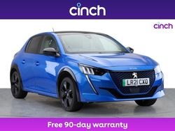 Blue Used 2021 Peugeot e-208 Premium Hatchback | £13,299 (Fair price)