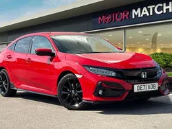 Red Used 2021 Honda Civic Sport Hatchback | £16,990 (Fair price)