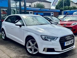 White Used 2017 Audi A3 Sportback Sport Hatchback | £8,880 (Fair price)