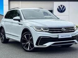 White Used 2022 VW Tiguan R-line SUV | £28,990 (A bit pricey)