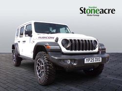 White New 2025 Jeep Wrangler Rubicon SUV | £51,995 (Fair price)