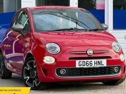Red Used 2017 Fiat 500 S Hatchback | £5,600 (Fair price)