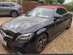 Black Used 2019 Mercedes C200 AMG line Cabriolet | £17,995 (Fair price)