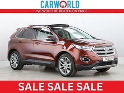 Red Used 2016 Ford Edge Titanium SUV | £11,351 (Fair price)