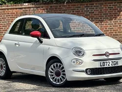 White Used 2022 Fiat 500 Red Hatchback | £10,999 (Fair price)