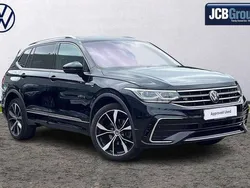 Black Used 2022 VW Tiguan Allspace R-line SUV | £27,250 (A bit pricey)