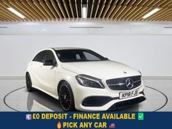 White Used 2018 Mercedes A200 AMG line Hatchback | £12,749 (Fair price)