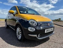 Black/yellow Used 2016 Fiat 500 Lounge Hatchback | £5,795 (Fair price)