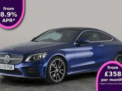 Blue Used 2020 Mercedes C200 AMG line Coupe | £22,875 (Expensive)