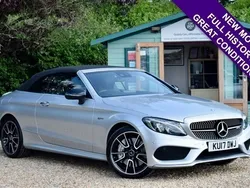 Silver Used 2017 Mercedes C43 AMG Premium Plus Cabriolet | £21,995 (Good price)