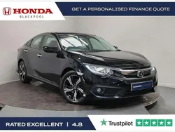 Black Used 2018 Honda Civic SR Sedan | £12,465 (Fair price)