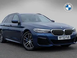 Blue Used 2022 BMW 530e M Sport Estate | £24,847 (Good price)