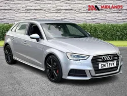 Silver Used 2017 Audi A3 Sportback S-Line Hatchback | £8,500 (Fair price)