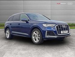 Navarra blue metallic Used 2021 Audi Q7 S-Line SUV | £37,790 (Fair price)
