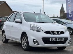 White Used 2015 Nissan Micra Acenta Hatchback | £3,595 (Fair price)