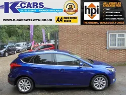 Blue Used 2017 Ford Focus Titanium Hatchback | £7,395 (Fair price)