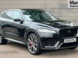 Metallic santorini black Used 2018 Jaguar F-Pace SVR SUV | £32,689 (Good price)