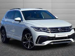 Pure white Used 2023 VW Tiguan R-line SUV | £29,550 (Fair price)