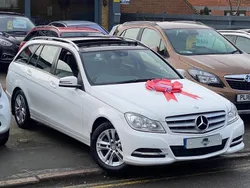 White Used 2014 Mercedes C180 Executive Estate | £9,990 (Fair price)
