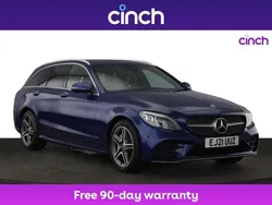 Blue Used 2021 Mercedes C300e AMG line Estate | £21,159 (Super price)