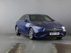 Spectral blue metallic Used 2024 Mercedes A180 Executive Sedan | £23,698 (Fair price)