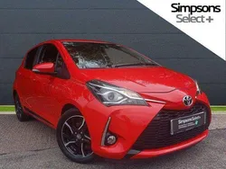 Red Used 2017 Toyota Yaris Design Hatchback | £11,395 (Fair price)