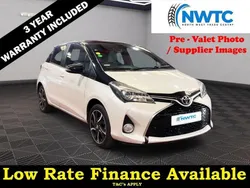 White/black Used 2016 Toyota Yaris Design Hatchback | £8,795 (Fair price)