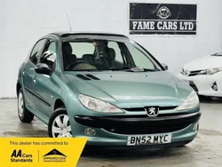 Green Used 2002 Peugeot 206 Hatchback | £2,000