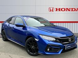 Brilliant sporty blue Used 2021 Honda Civic Sport Hatchback | £15,449 (Fair price)