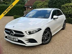 White Used 2019 Mercedes A180 AMG line Hatchback | £14,824 (Fair price)