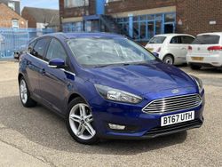 Blue Used 2017 Ford Focus Zetec Hatchback | £6,195 (Fair price)