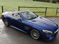 Blue Used 2017 Mercedes SL400 AMG line Cabriolet | £33,990 (Good price)