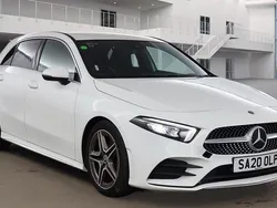 White Used 2020 Mercedes A200 AMG line Hatchback | £17,399 (Fair price)