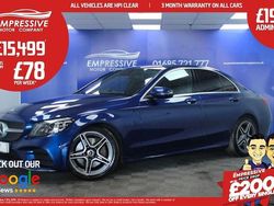 Blue Used 2019 Mercedes C300 AMG line Sedan | £15,499 (Fair price)