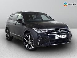 Black Used 2022 VW Tiguan Allspace R-line SUV | £27,975 (Fair price)