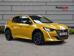 Yellow Used 2022 Peugeot 208 Premium Hatchback | £14,999 (Fair price)